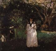 Berthe Morisot fjarilsjkt France oil painting artist